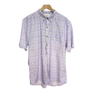 WRK Shirt The Reworked Knit Panel Short Sleeve NWT Stitch Fix Slim Fit XXL